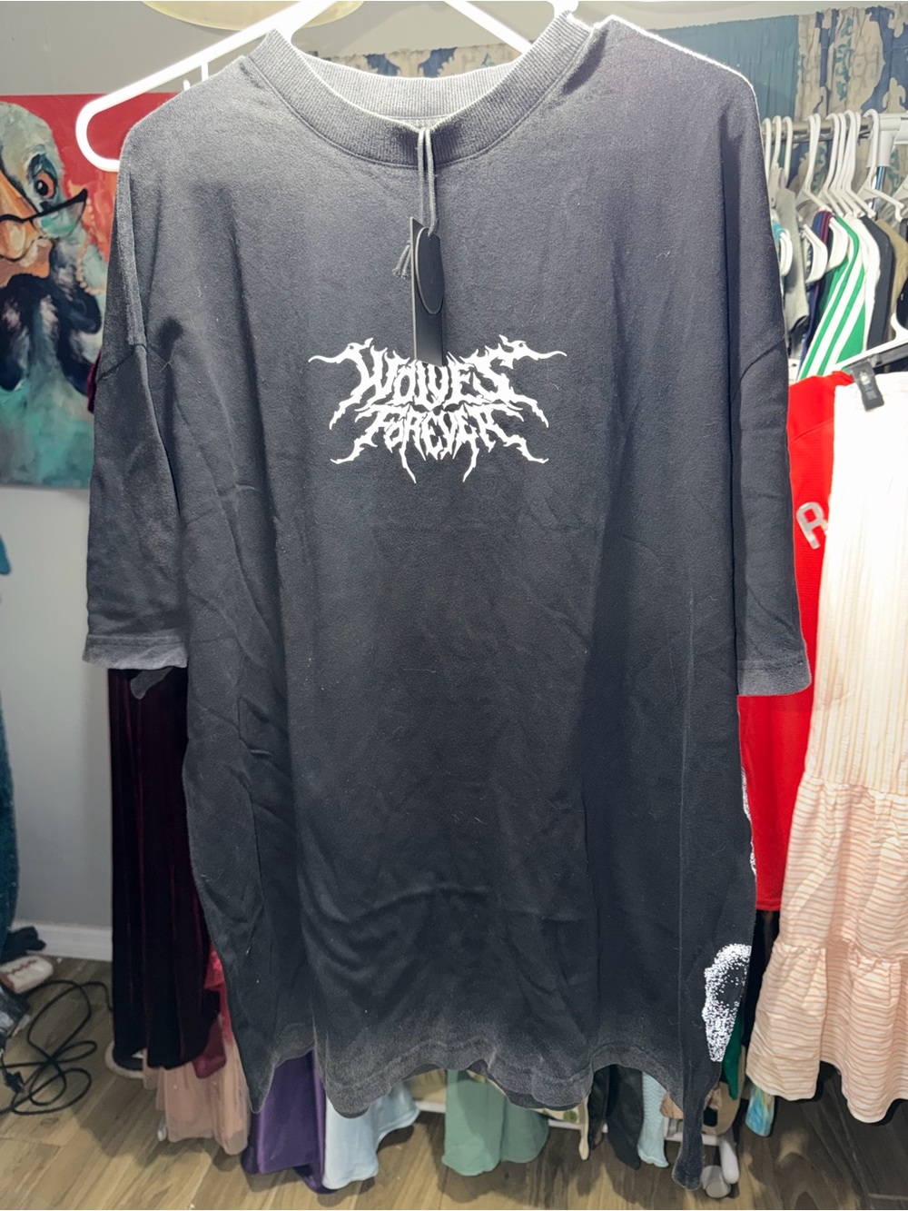 Black 'Wolves Forever' Graphic Tee - Men's Shirt